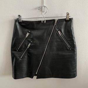 Blank NYC Leather Skirt